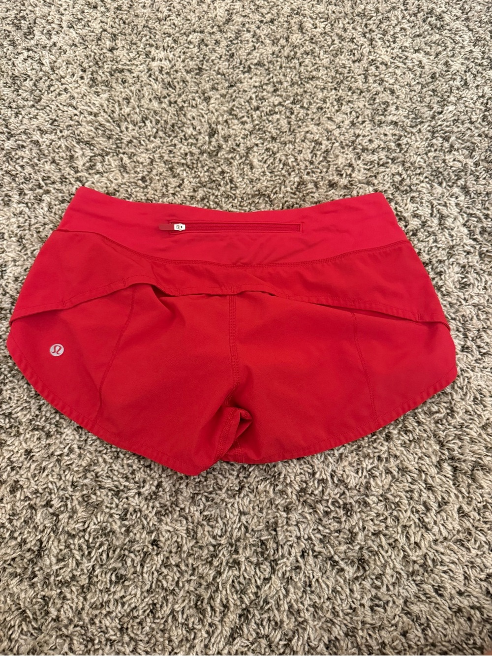 lululemon athletica Red Athletic Running Shorts